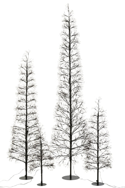 Tree LED Warm White Lights Iron Black Extra Large