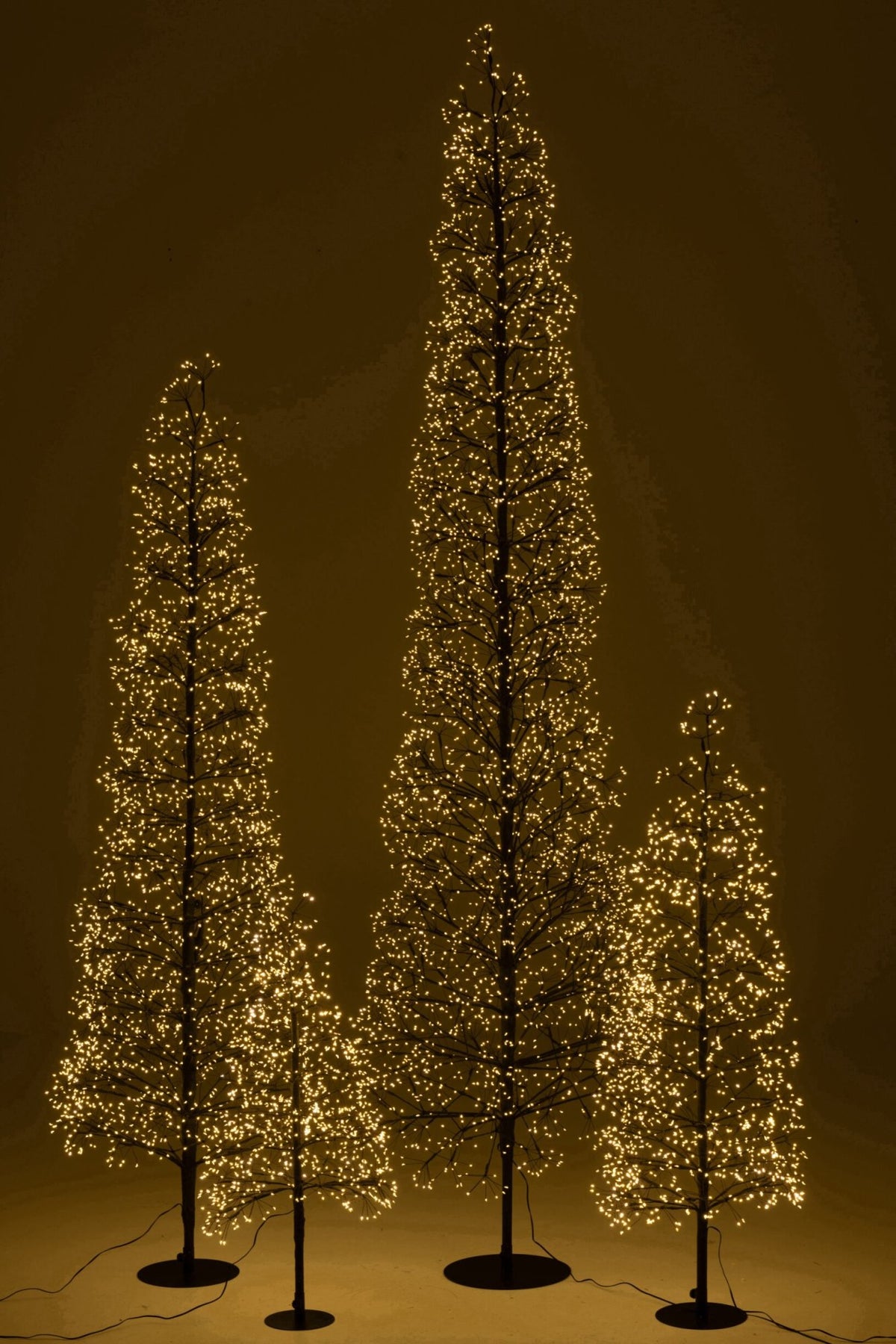 Tree LED Warm White Lights Iron Black Extra Large