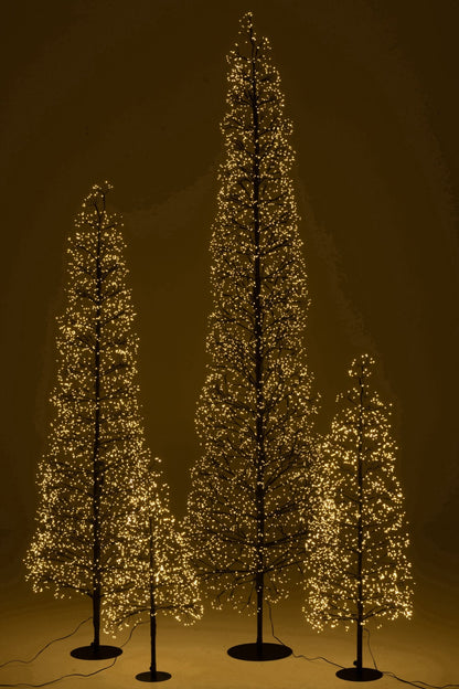 Tree LED Warm White Lights Iron Black Extra Large