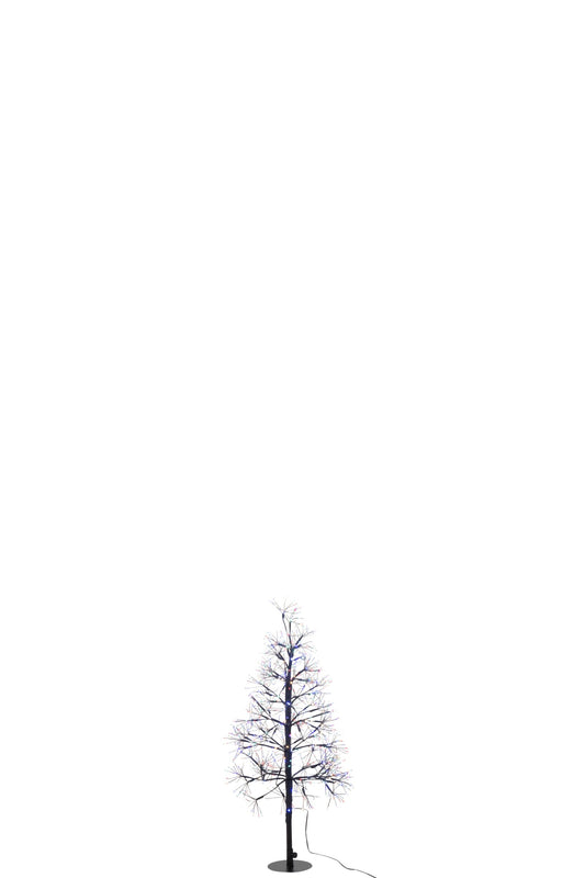 Tree LED Multicolor Lights Iron Black Small