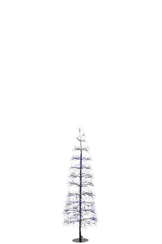 Tree LED Multicolor Lights Iron Black Medium