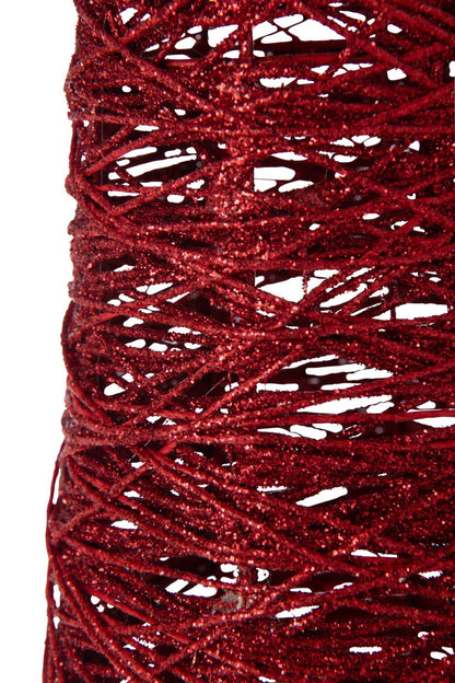 Christmas Tree On Base Metal/Paper Christmas Red Large