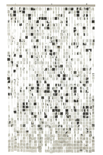 Curtain Square PVC Silver Colored