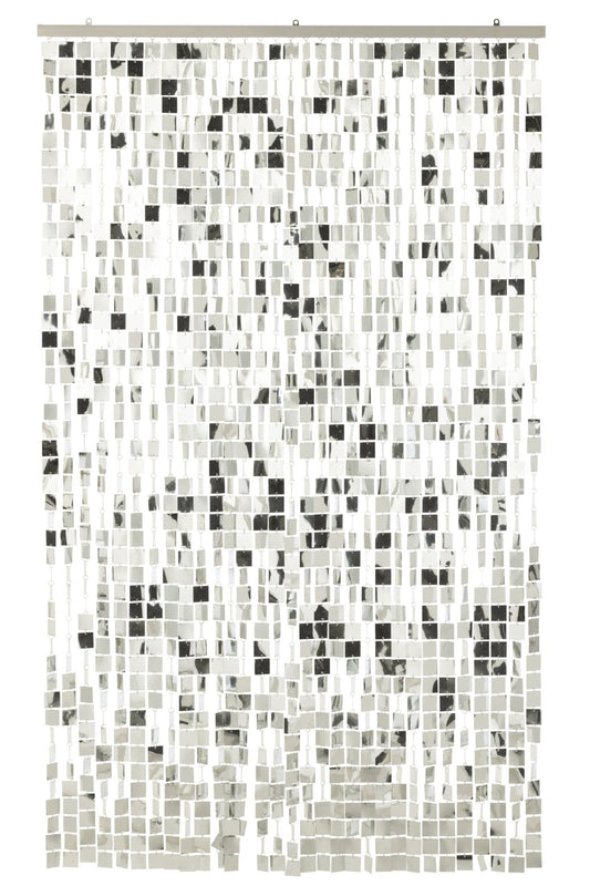 Curtain Square PVC Silver Colored