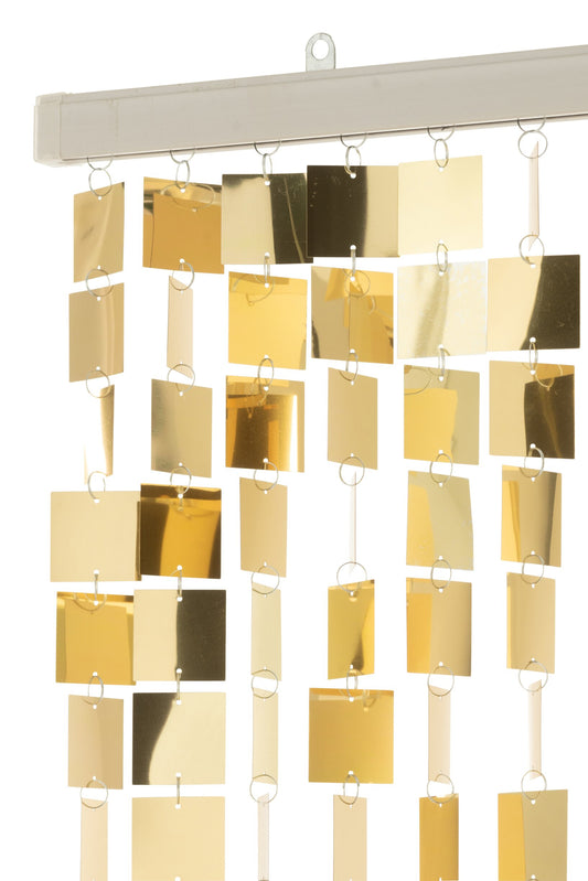 Curtain Square PVC Gold Colored