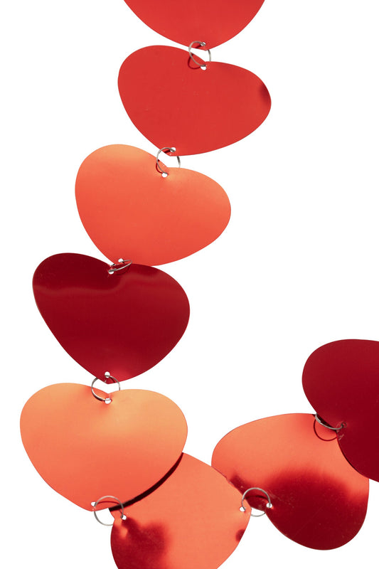Garland Heart PVC Red