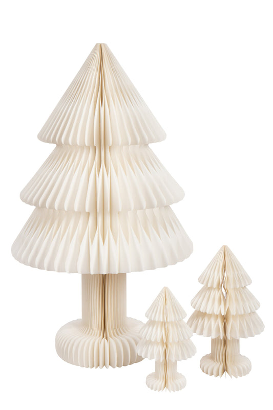 Christmas Tree Foldable Paper Off-White Large