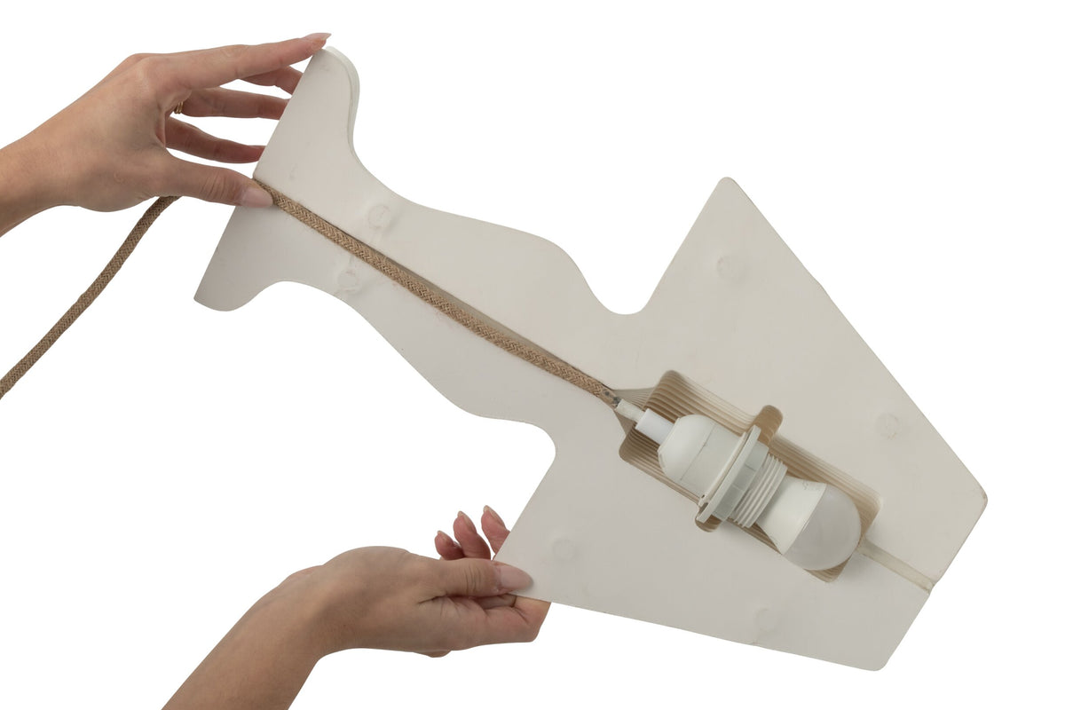 Deco Vintage Lamp Paper Off-White