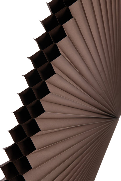 Room Divider Foldable Paper Dark Brown