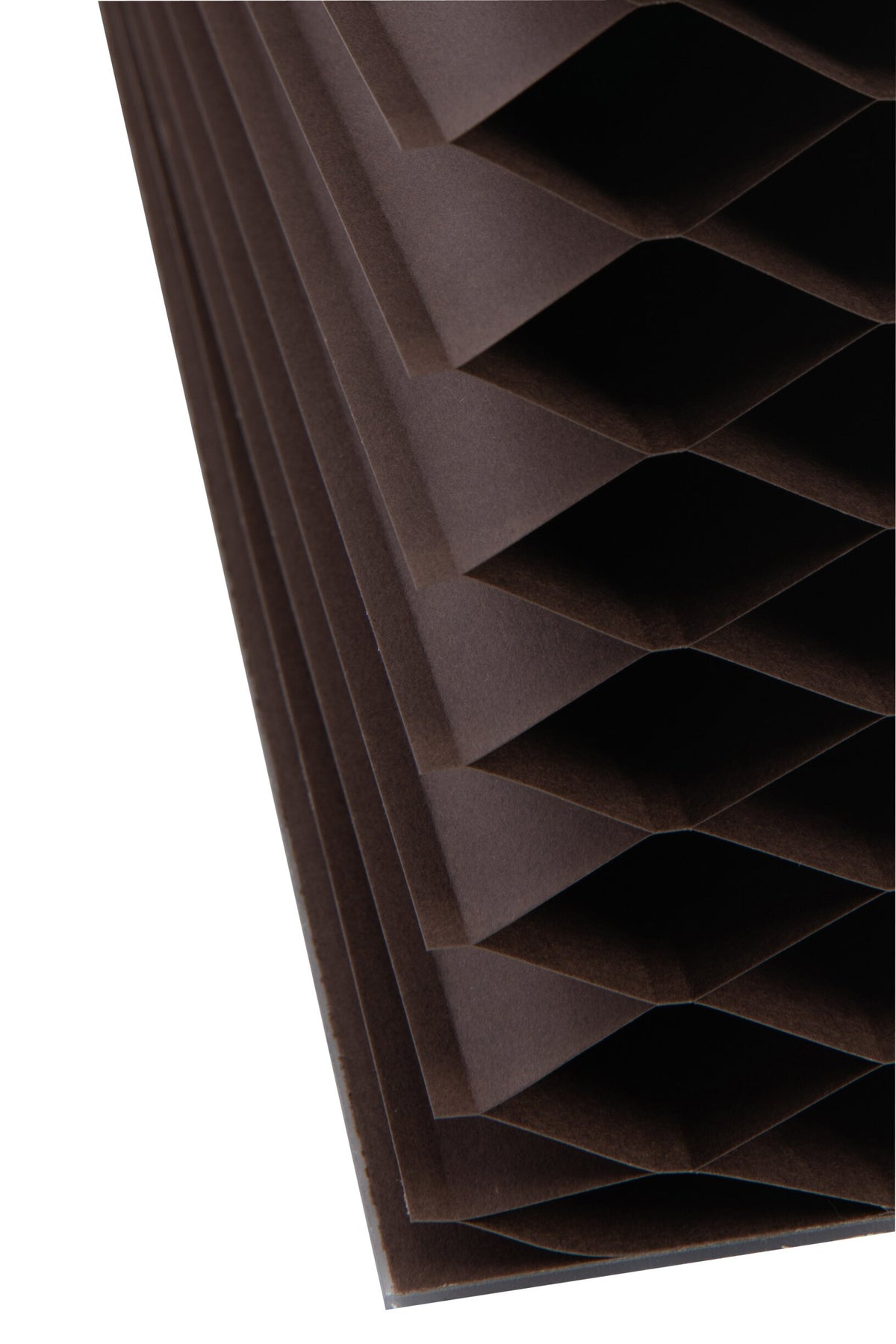 Room Divider Foldable Paper Dark Brown
