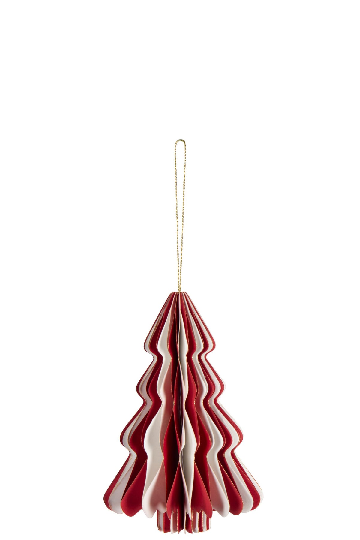 Hanger Tree Foldable Paper White/Christmas Red Large