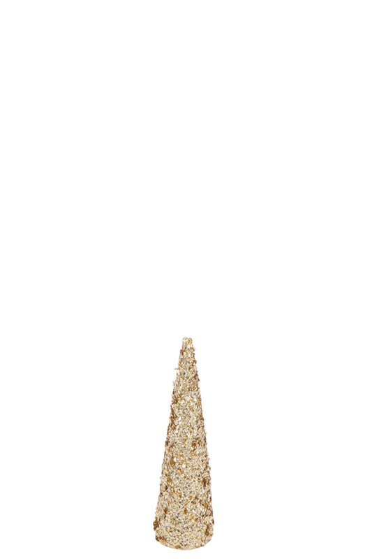 Cone Sequins Foam Gold Colored Small