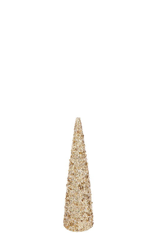 Cone Sequins Foam Gold Colored Medium