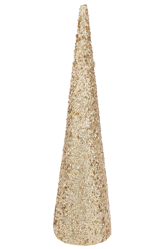 Cone Sequins Foam Gold Colored Large