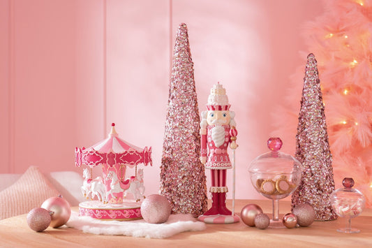 Cone Sequins Foam Light Pink Small