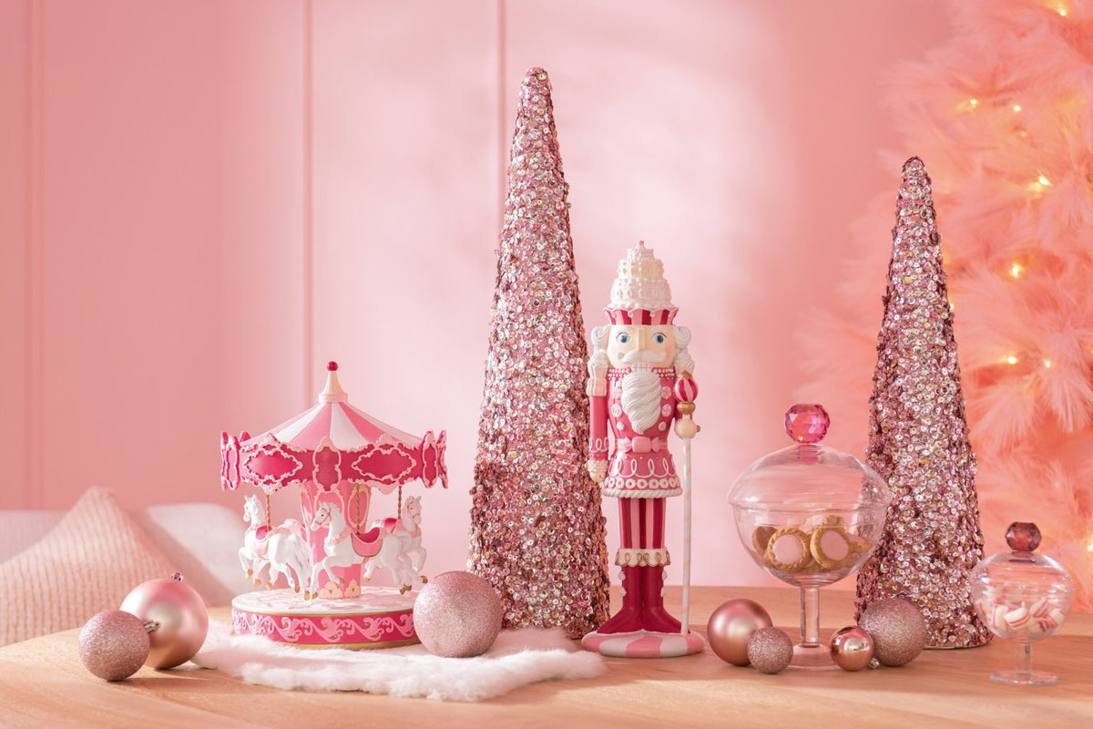 Cone Sequins Foam Light Pink Medium