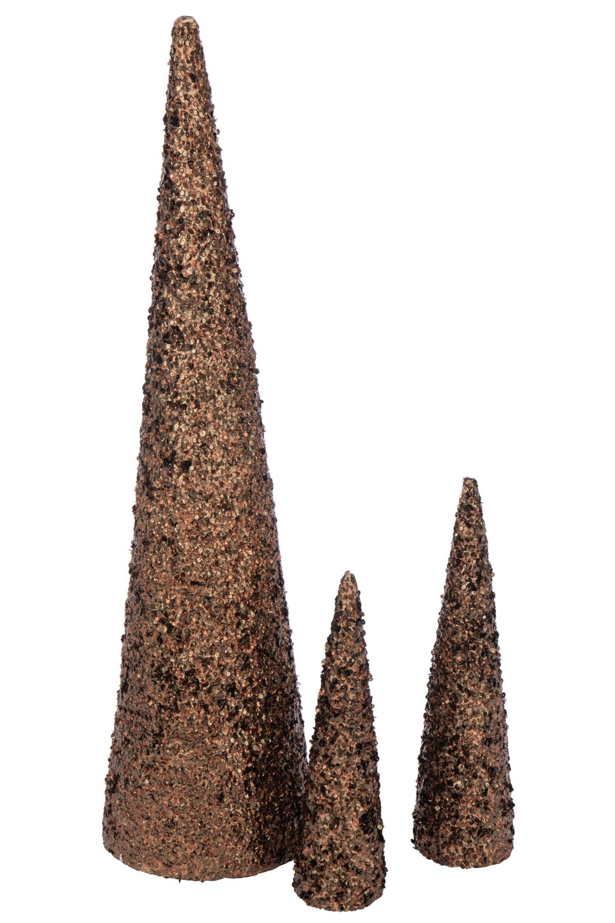 Cone Sequins Foam Dark Brown Large
