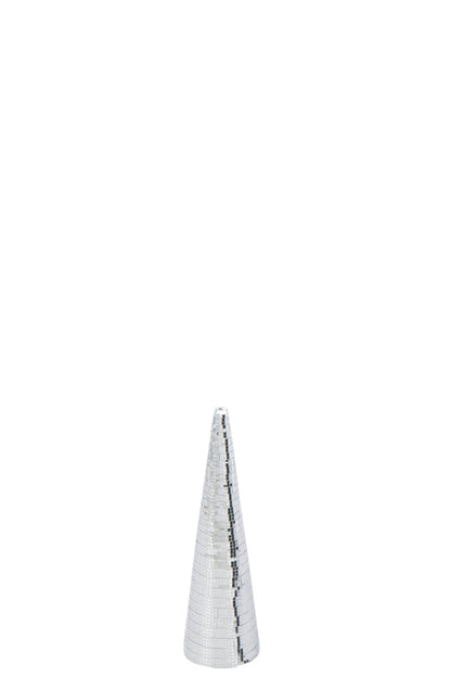 Cone Mirrors Foam Silver Colored Small