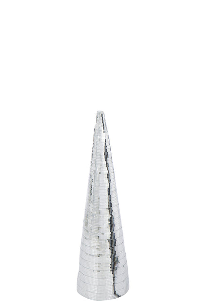 Cone Mirrors Foam Silver Colored Large