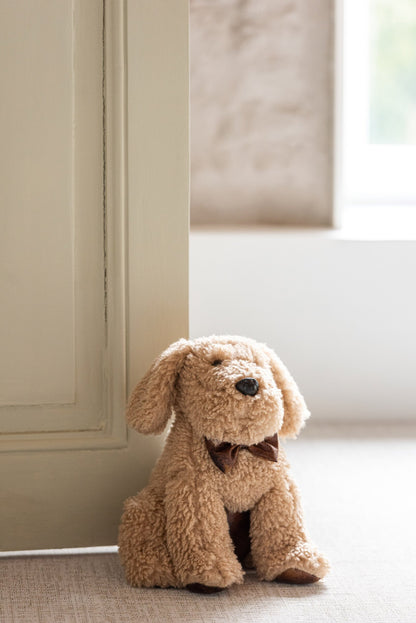Doorstop Dog Polyester Beige