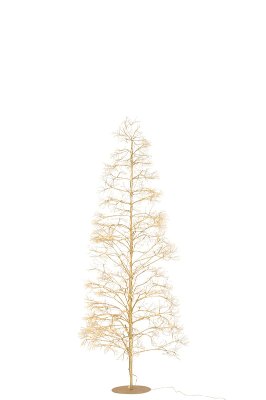 Tree 2700 LED Metal Gold Colored Medium