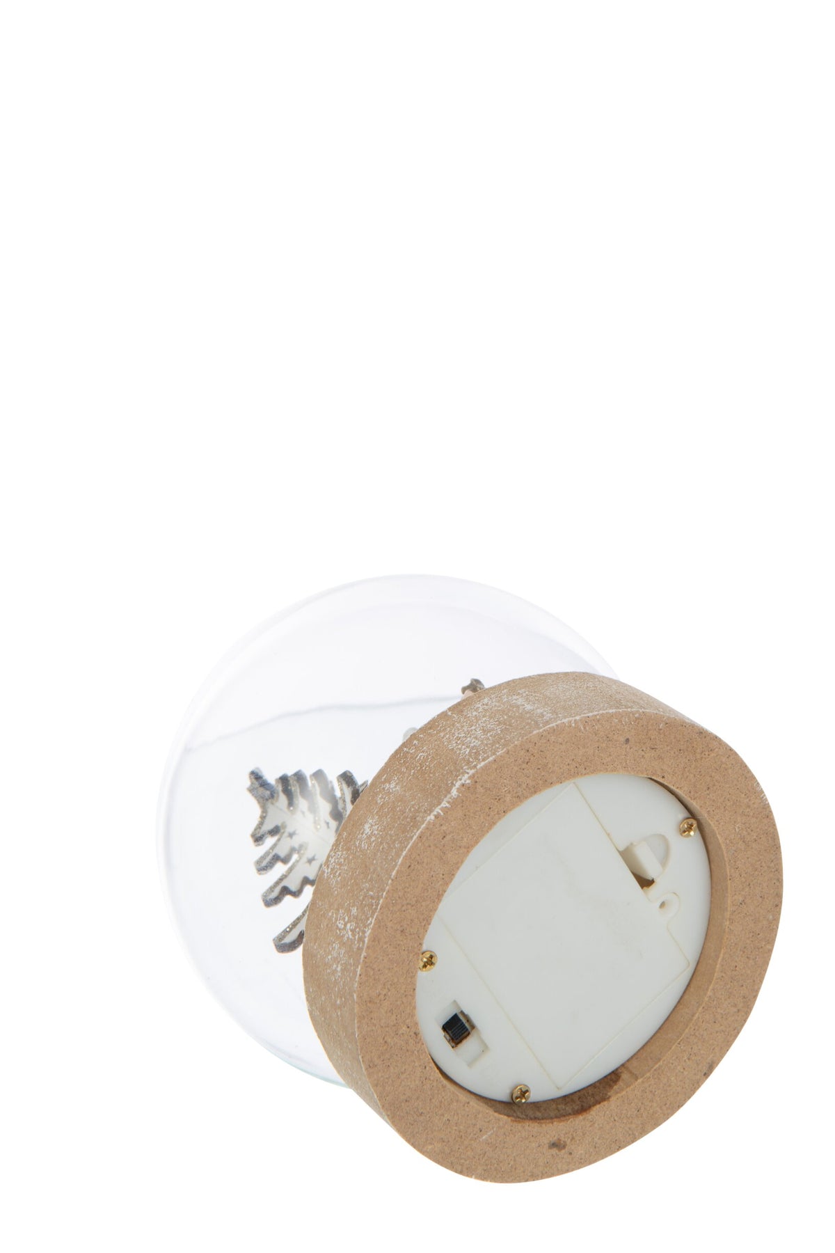 Ball LED Santa Plywood White/Gold Colored