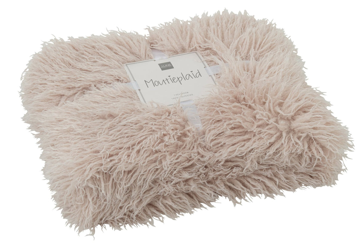 Blanket Moutie Polyester Beige