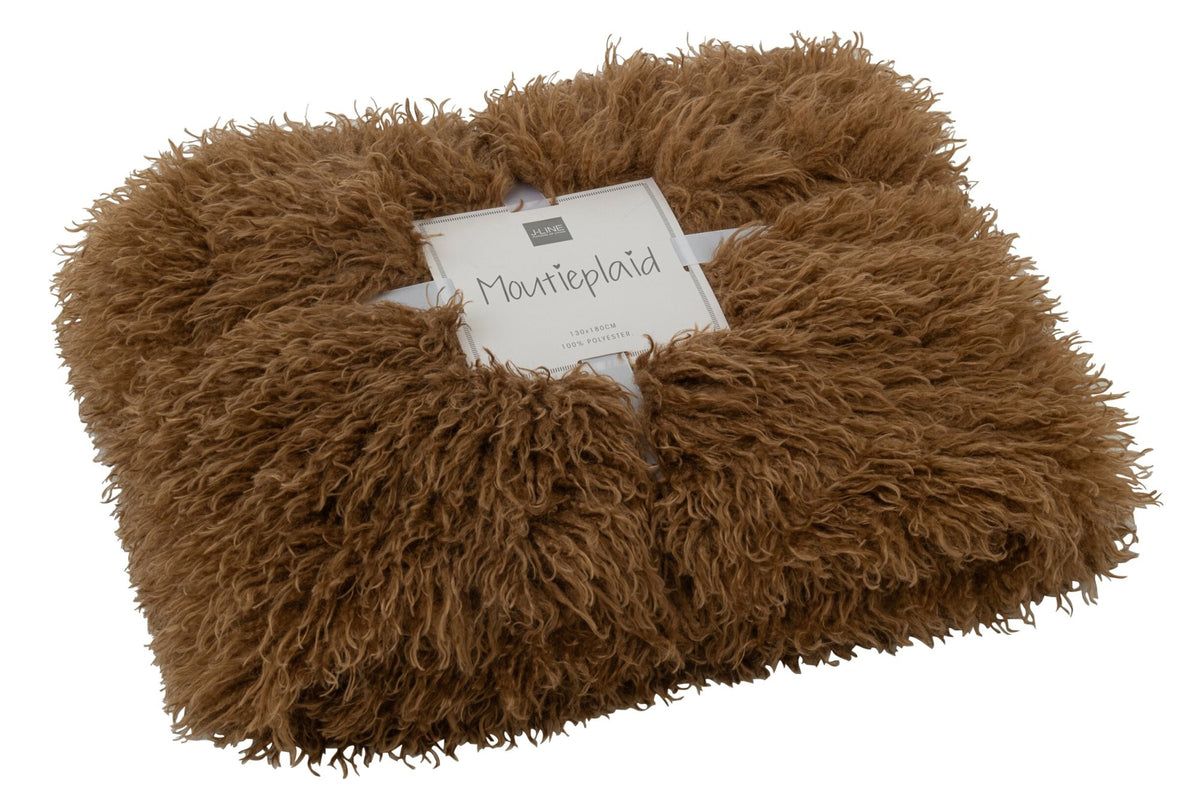 Blanket Moutie Polyester Brown