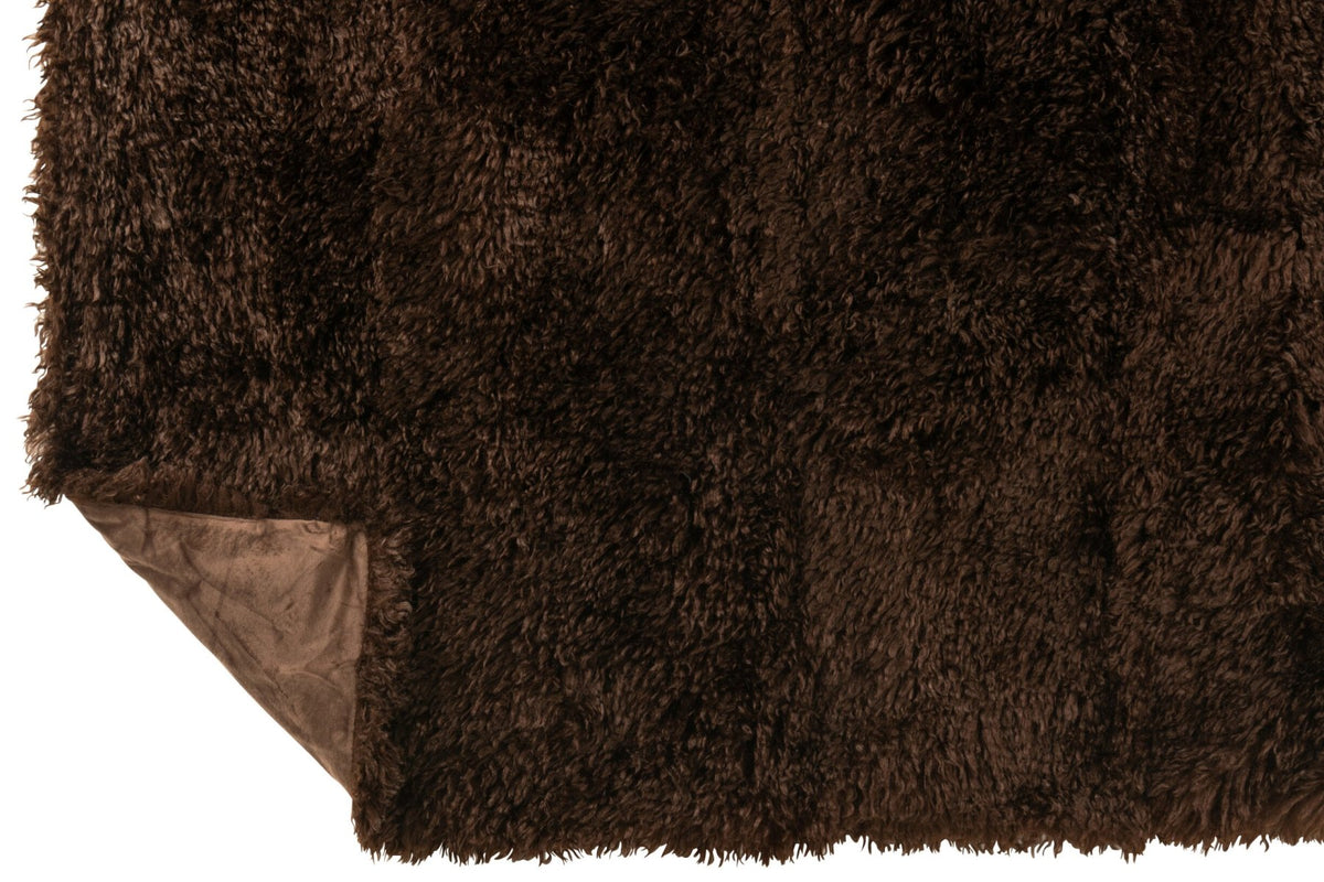 Blanket Moutie Polyester Dark Brown