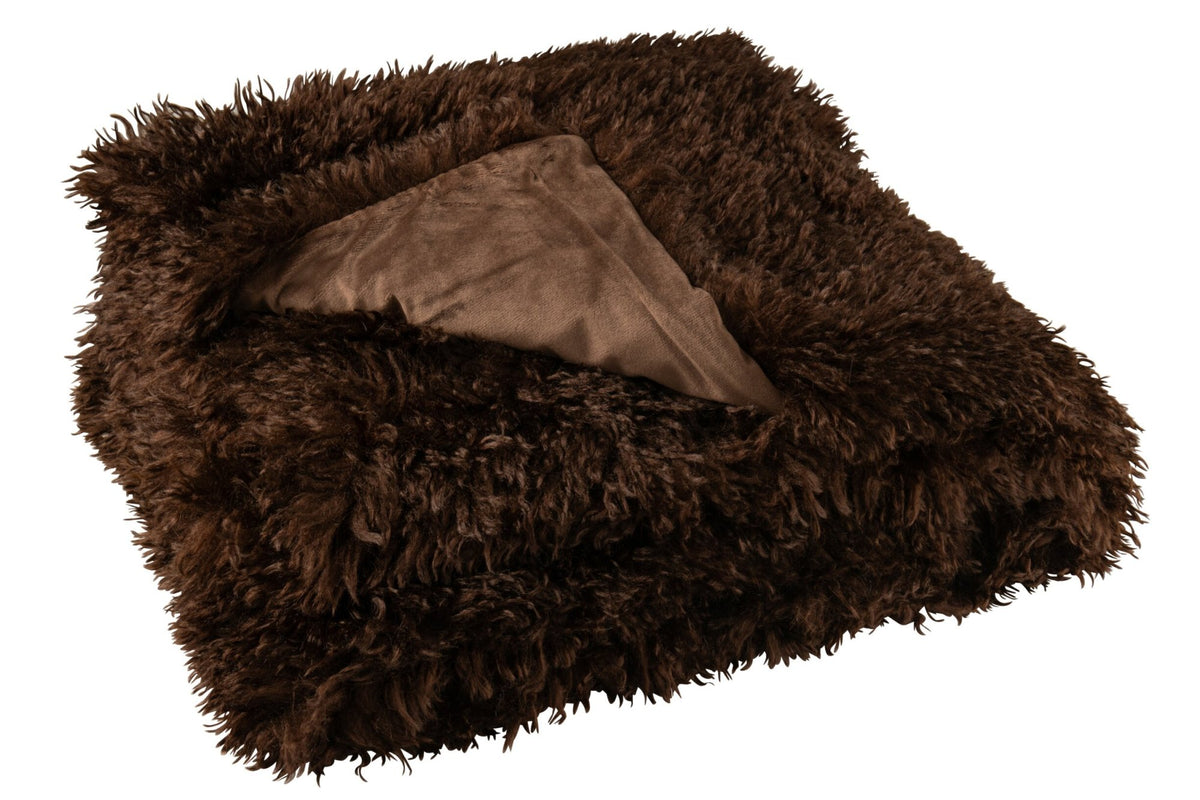 Blanket Moutie Polyester Dark Brown