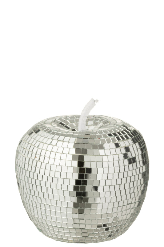 Apple Mirror Foam Silver Colored Large