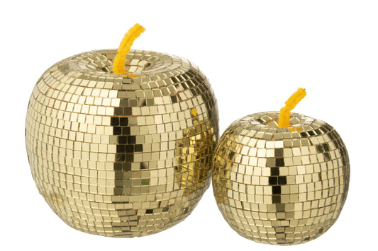 Apple Mirror Foam Gold Colored Large