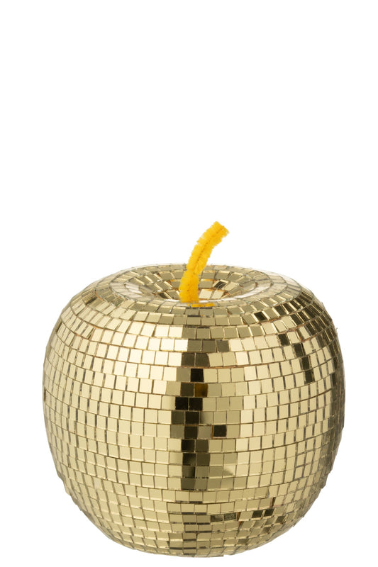Apple Mirror Foam Gold Colored Large