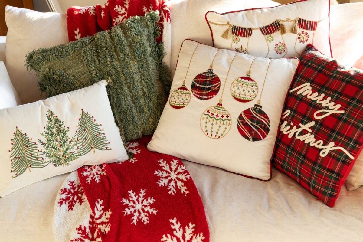 Blanket Snowflakes Polyester Red/White