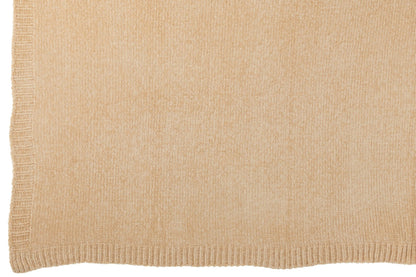 Blanket Chenille Polyester Beige