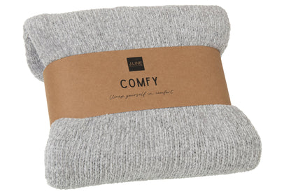 Blanket Chenille Polyester Grey