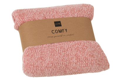 Blanket Chenille Polyester Light Pink