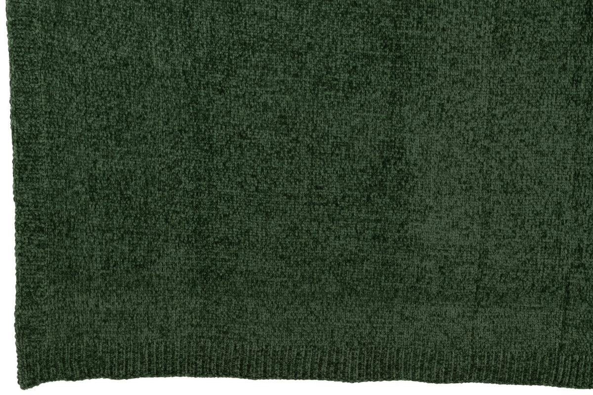 Blanket Chenille Polyester Dark Green