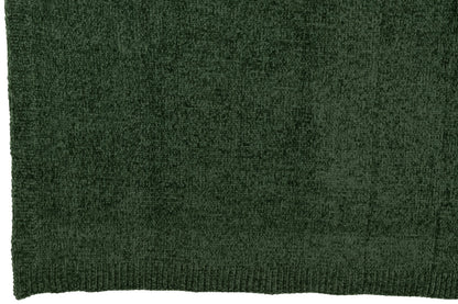 Blanket Chenille Polyester Dark Green