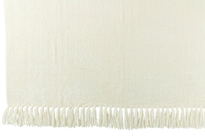 Blanket Chenille Polyester White