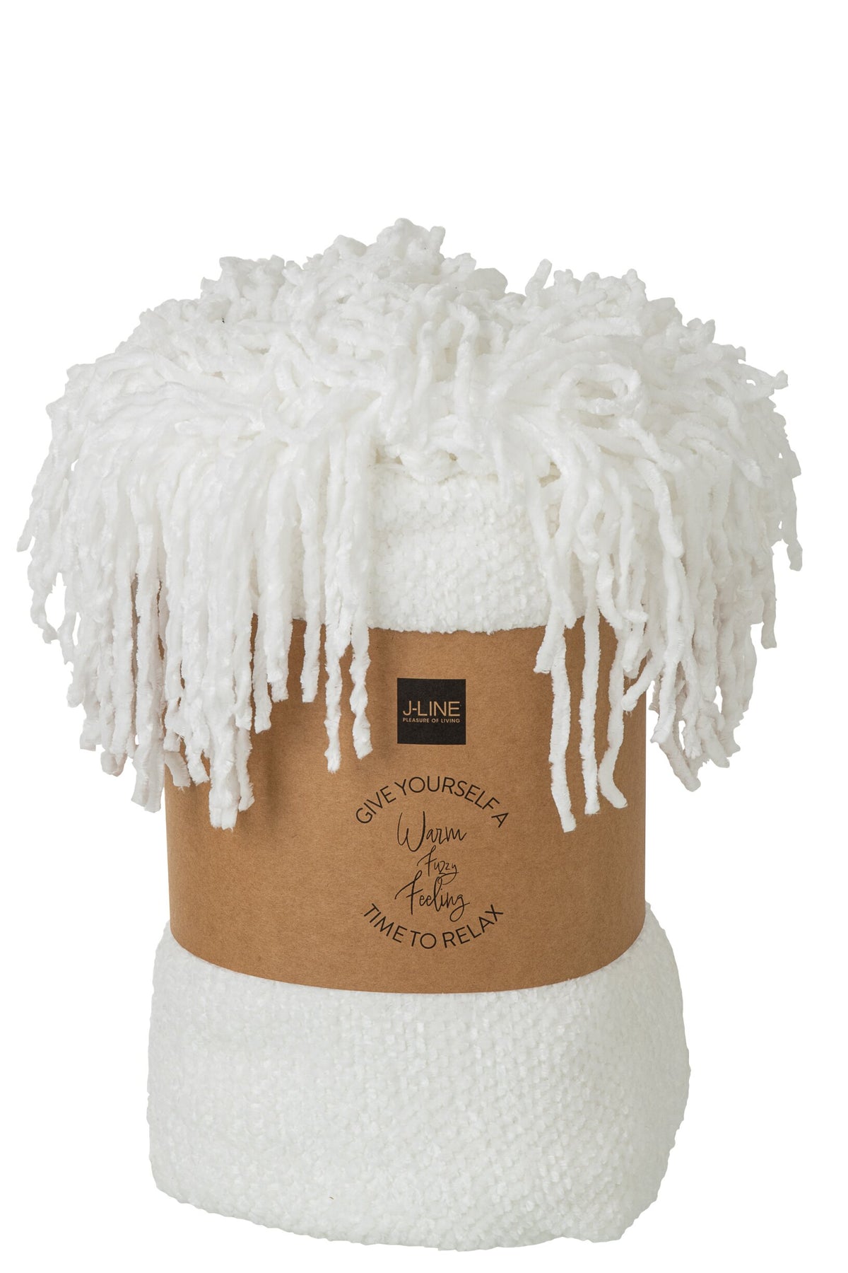 Blanket Chenille Polyester White