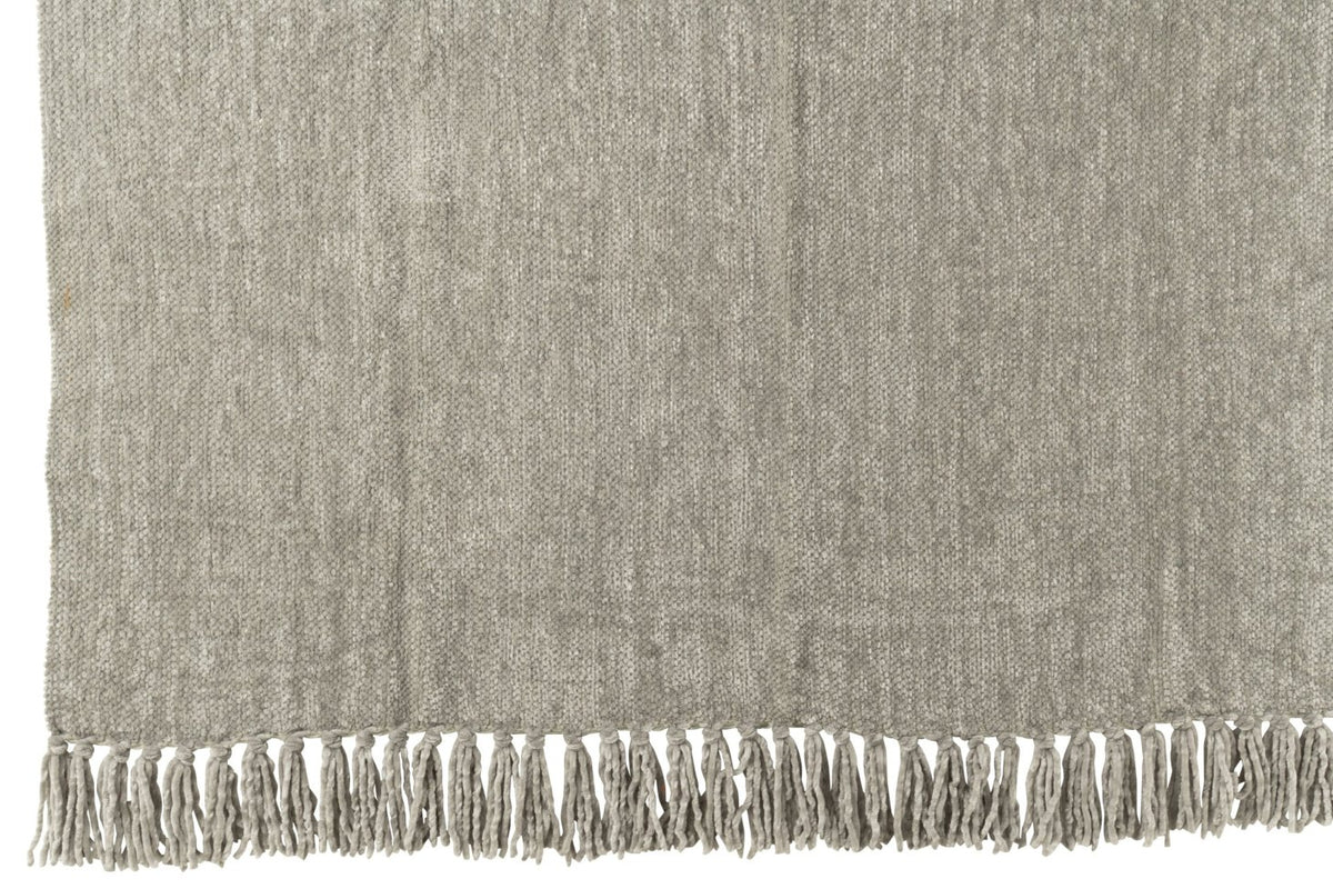 Blanket Chenille Polyester Grey-Green