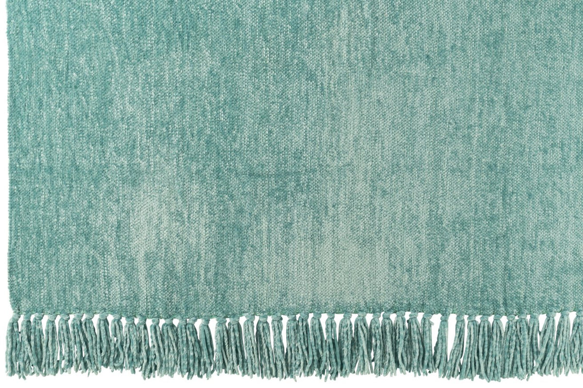 Blanket Chenille Polyester Turquoise