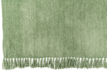 Blanket Chenille Polyester Moss Green