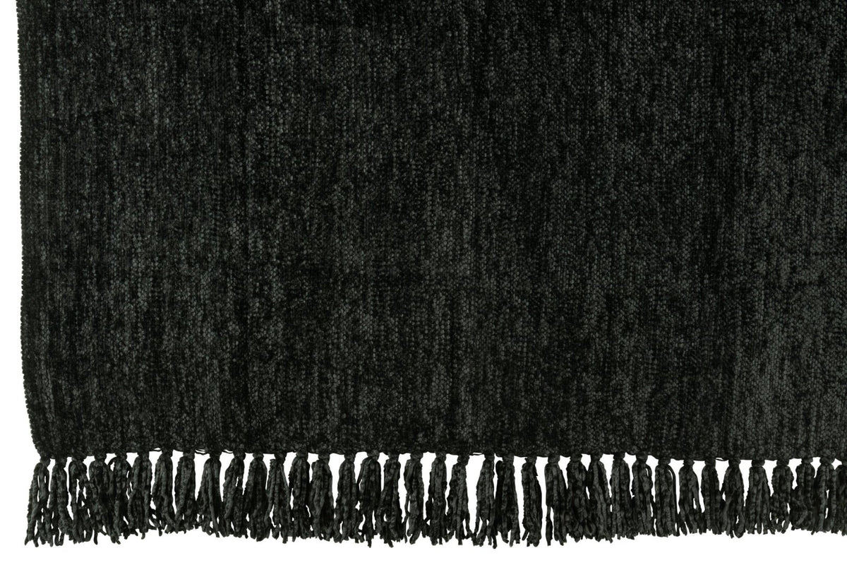 Blanket Chenille Polyester Black