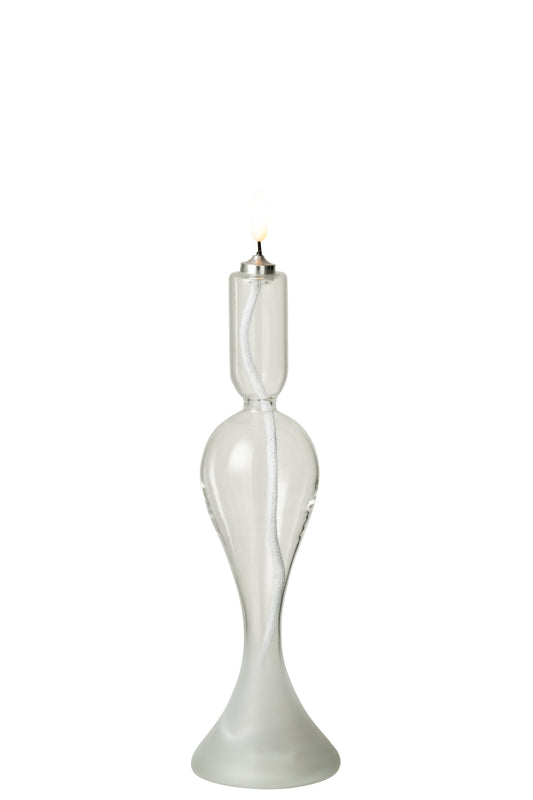 Led Kaars Glas Transparant Small