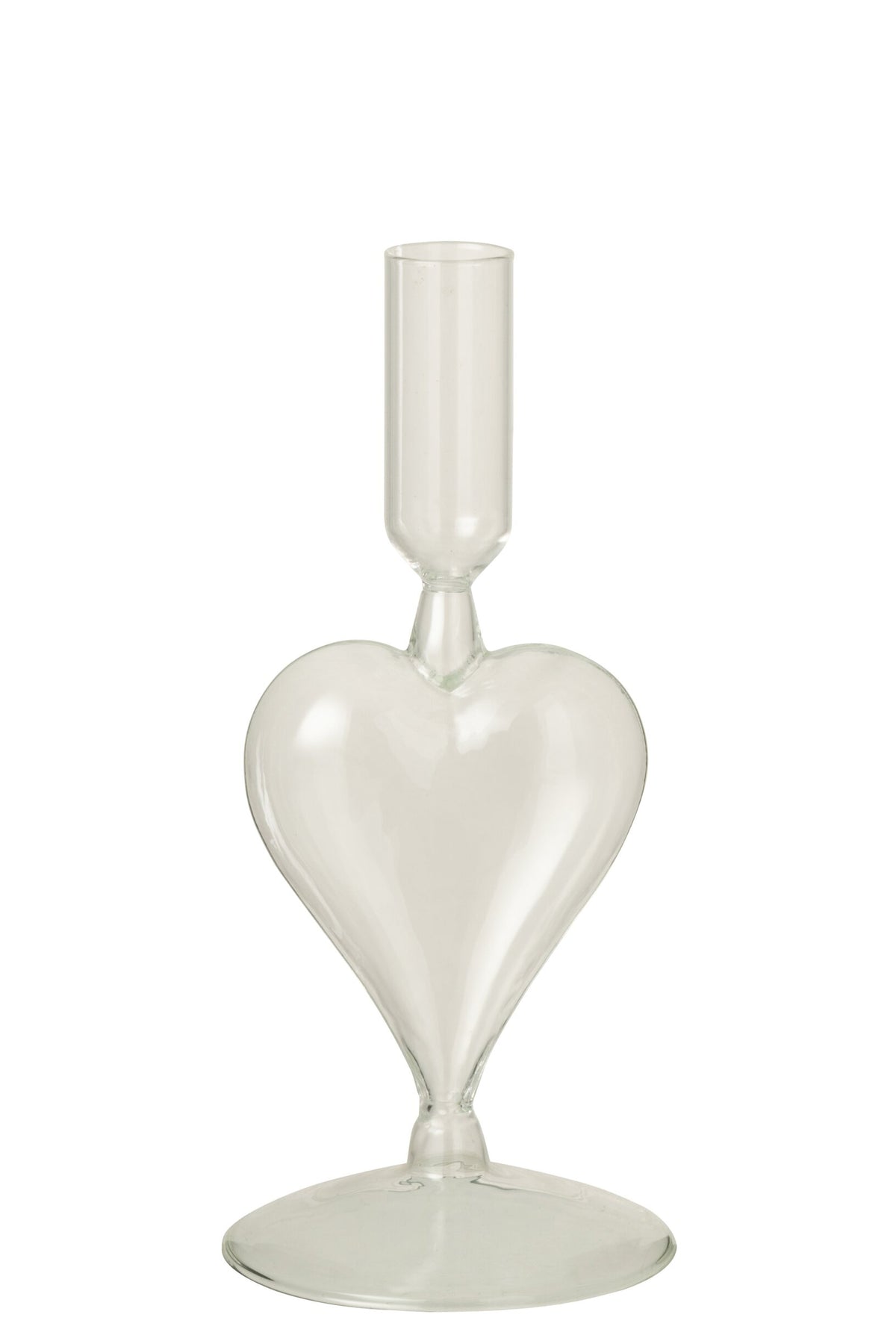 Kaarshouder Hart Glas Transparant