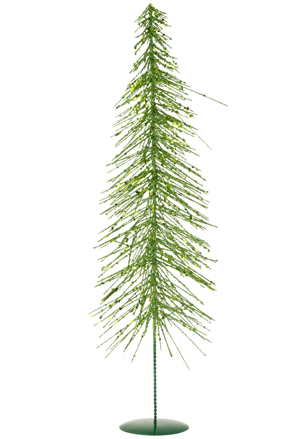 Christmas Tree Glitters Plastic Dark Green Large