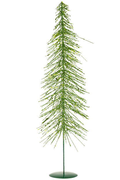 Christmas Tree Glitters Plastic Dark Green Large