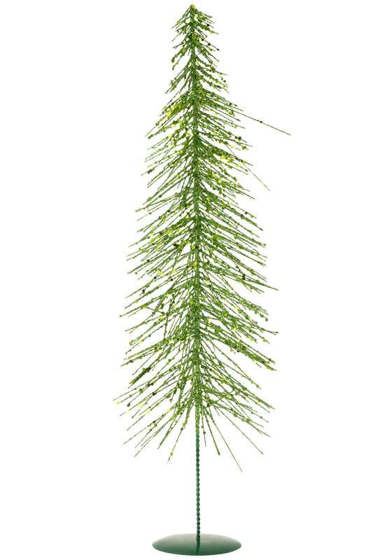 Christmas Tree Glitters Plastic Dark Green Large